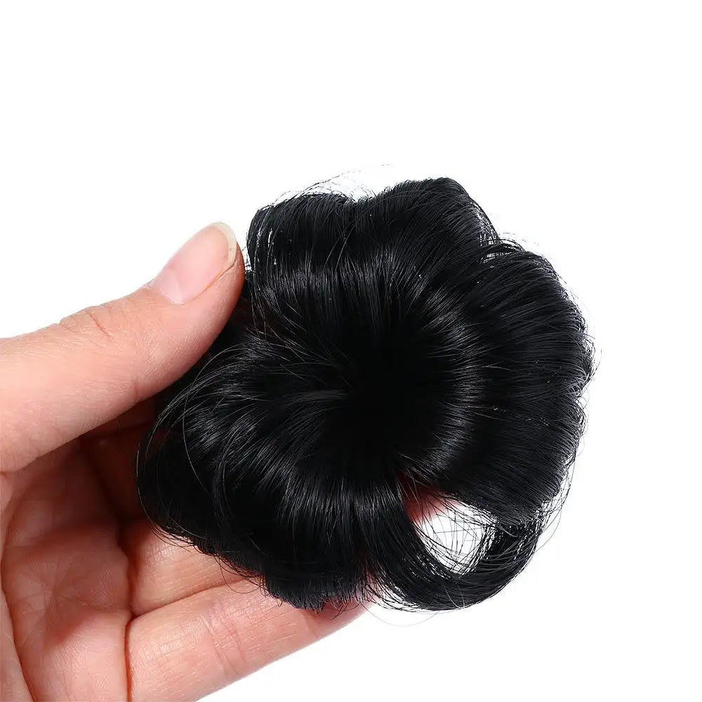 Children Toddler Cute Female Synthetic  Headwear Short Curl Chignon Baby Hair Wig The Tide Girl Wig Ball Head Hairpin