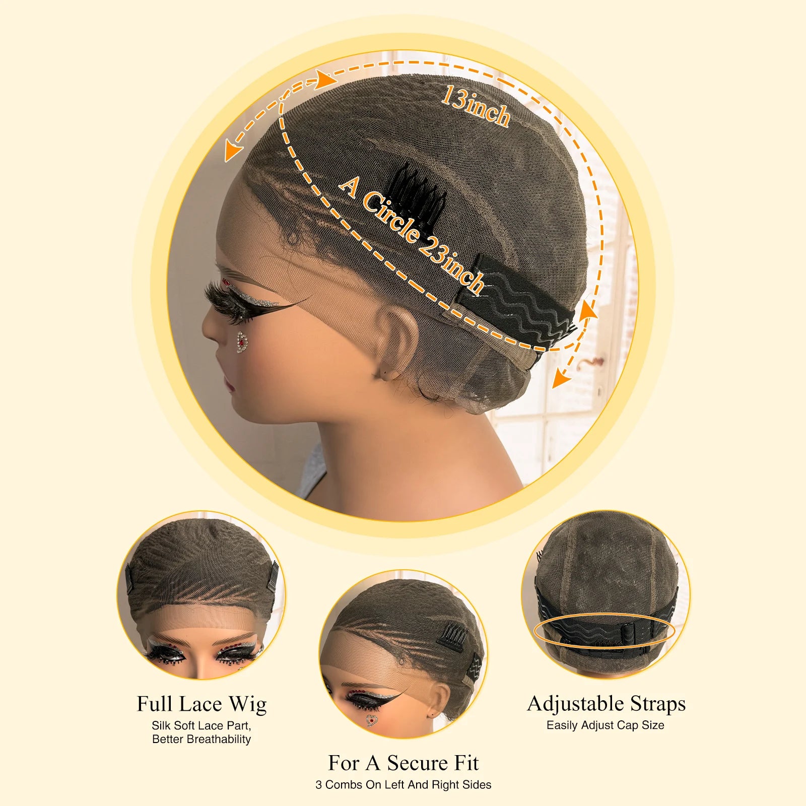 Short Full Lace Braiding Wig Synthetic Cornrow Knotless Box Braided Wigs Natural African Bantu Braids Wig for Black Women