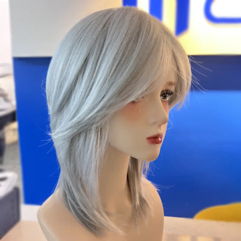 Pink Short Wig for Boy Men Cool Cosplay Blonde Black Wigs Synthetic Wig Heat Resistant Fiber Peruca Cacheada Sintetica