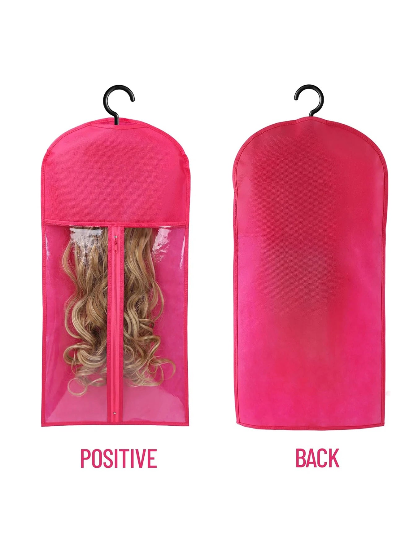 Wig storage Bags Hair Extensions Storage Bag With Hanger For lace Wigs Hair Extension Holder wig hanger With bag wig accessories
