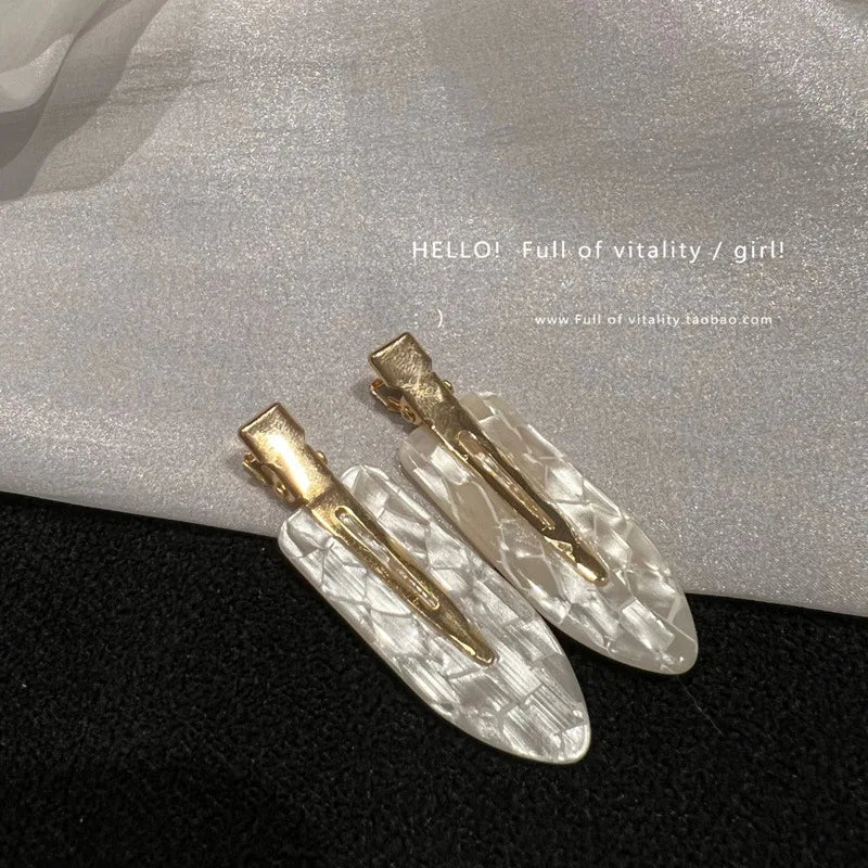 Korea acetic acid seamless hairpin side bangs broken hair one word seamless hairpin makeup clip hair accessories headwear female