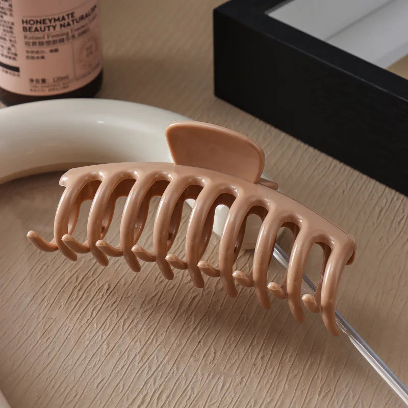 2/4Pcs Women Hair Claw Clip Cross Matte Hairpin Fashion Hairgrips Large Hair Claw Crab Clips Girls Korean Hair Accessories