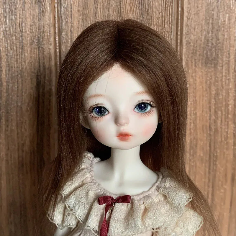 Bjd Doll's Wig Simulated Wool Hair Fit To 1/8 1/12,1/6 Bjd Doll Ob11 Doll Change Makeup Accessories Diy Dress Up Accessories