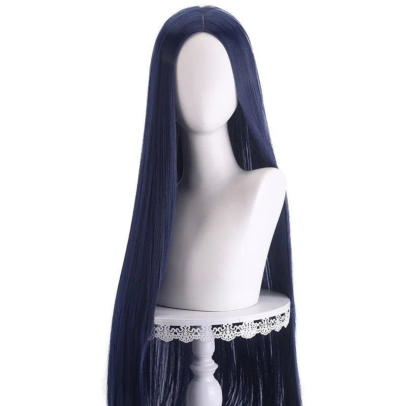 40 inch colored anime long straight center split bangs women's synthetic wig suitable for holiday parties, Halloween ball role-p