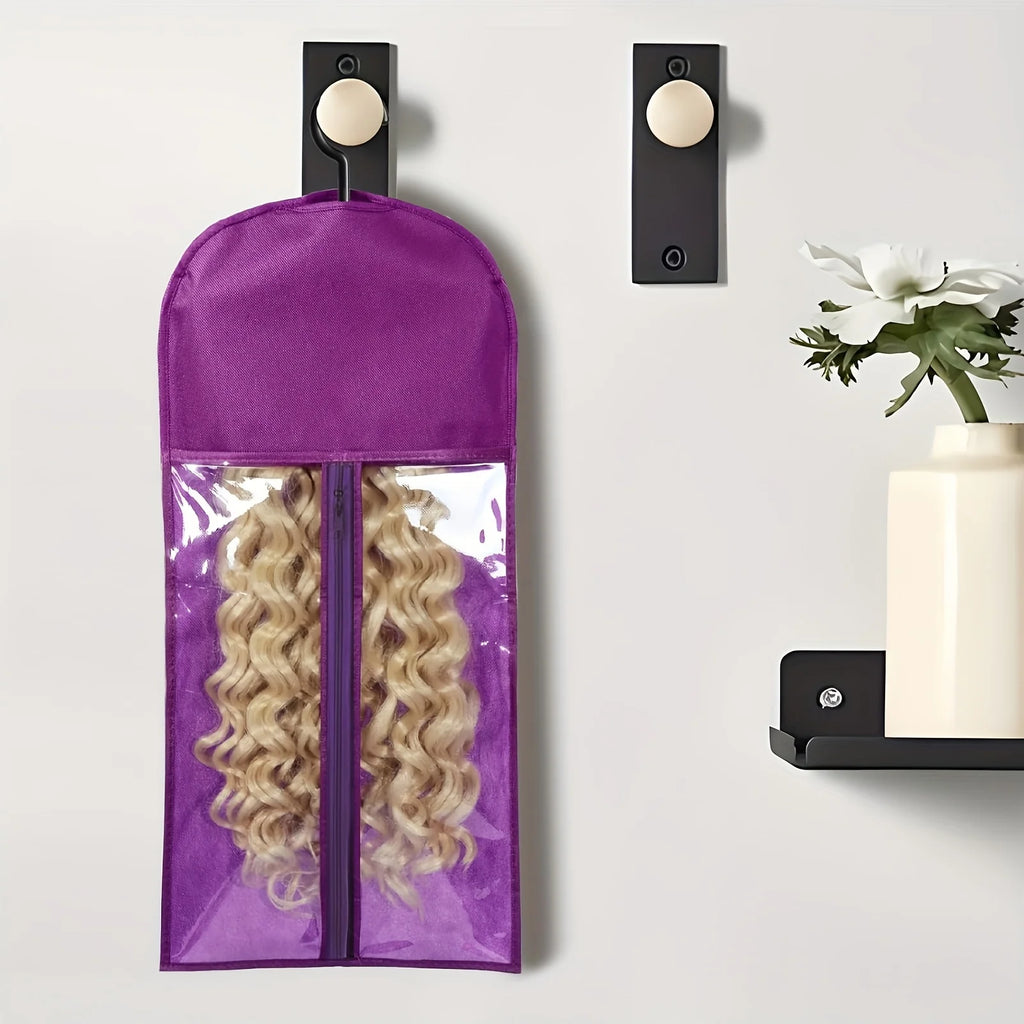 Wig storage Bags Hair Extensions Storage Bag With Hanger For lace Wigs Hair Extension Holder wig hanger With bag wig accessories