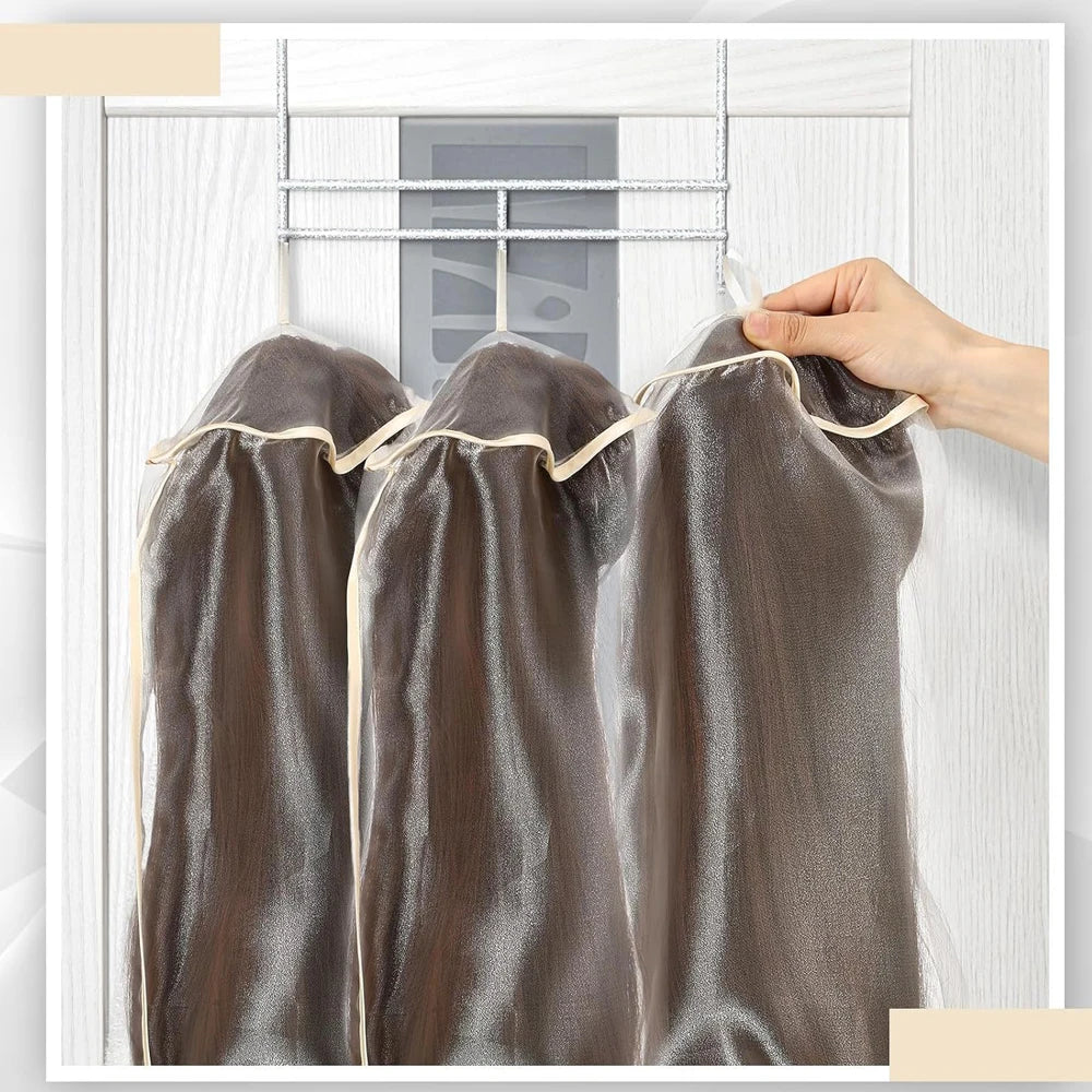 Wig Bags Adjustable Wig Storage for Multiple Wigs with Drawstring Hair Extension Holder Portable Wig Storage Bags for Packaging