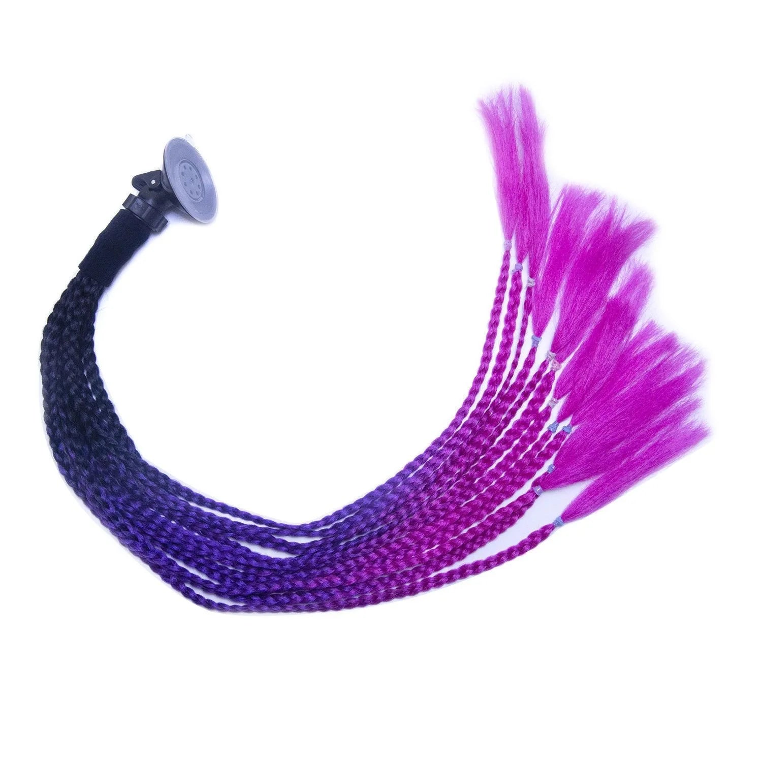 Motorcycle helmet ponytail, riding wig decoration, locomotive dreadlocks universal accessories, male and female double ponytail