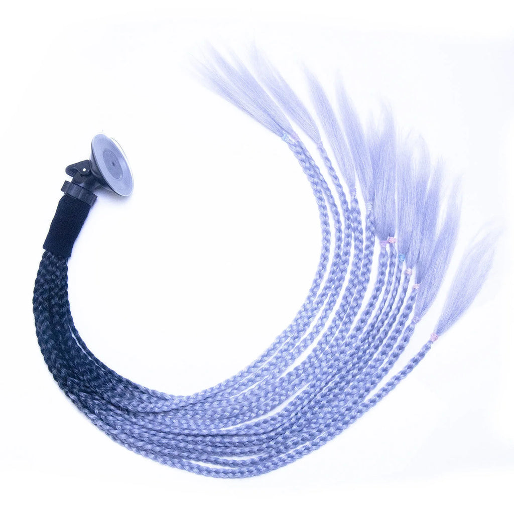 Motorcycle helmet ponytail, riding wig decoration, locomotive dreadlocks universal accessories, male and female double ponytail