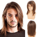 Hot Men Synthetic Wigs Short Flaxen Gold Color Men Natural Looking Hair Wig