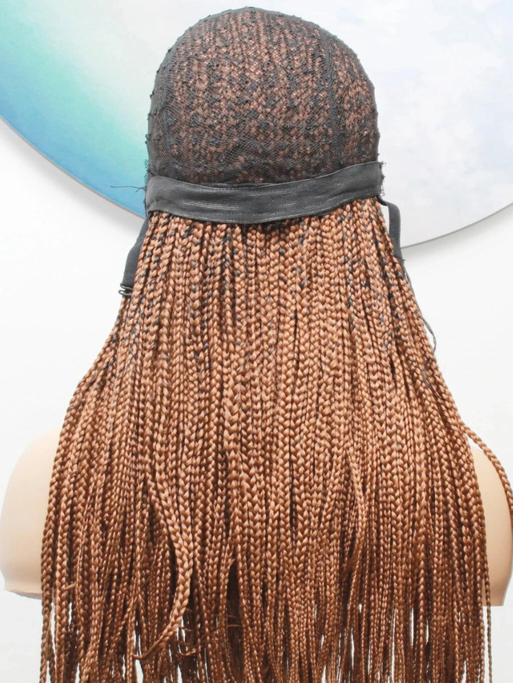 Box Braided Swiss Lace front Wigs Cornrow Kanekalon Fiber Micro Twist Baby Hair