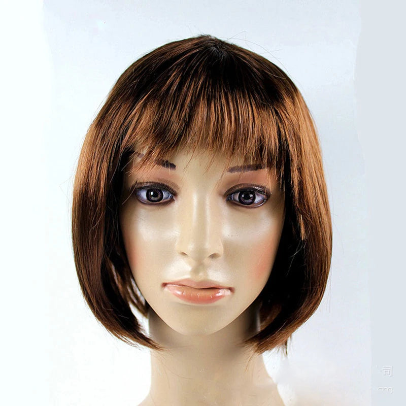 Bob Wig Pretty Women Short Bob Wigs Natural Fashion Halloween Cosplay Anime Wigs Cute Colored Synthetic Daily Party Xmas Wig