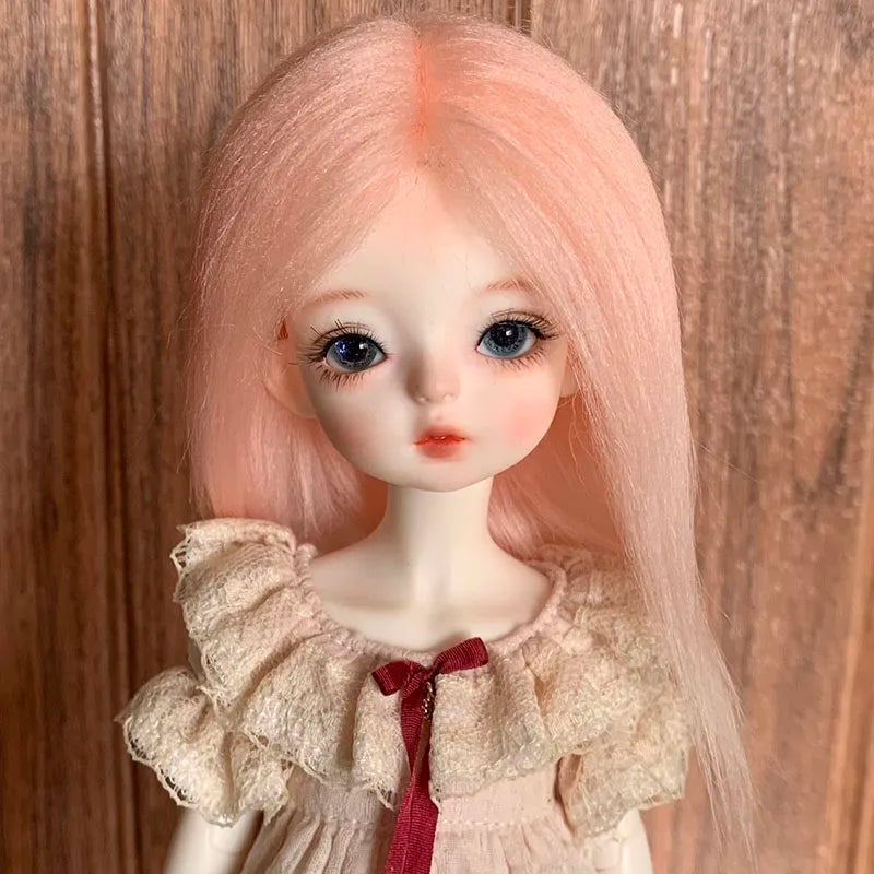Bjd Doll's Wig Simulated Wool Hair Fit To 1/8 1/12,1/6 Bjd Doll Ob11 Doll Change Makeup Accessories Diy Dress Up Accessories