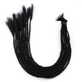 Motorcycle helmet ponytail, riding wig decoration, locomotive dreadlocks universal accessories, male and female double ponytail