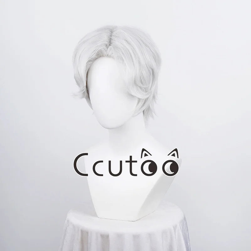 Men Boy Short Fashion Synthetic Cosplay Wigs Parting Styled Shaggy Layered Halloween Party Role 13 Colors Choice