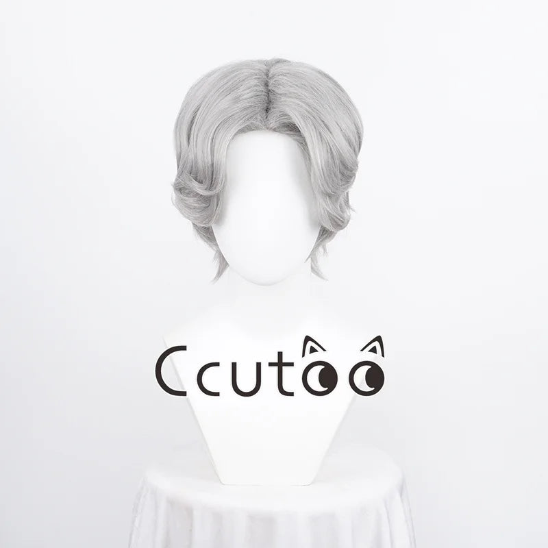 Men Boy Short Fashion Synthetic Cosplay Wigs Parting Styled Shaggy Layered Halloween Party Role 13 Colors Choice