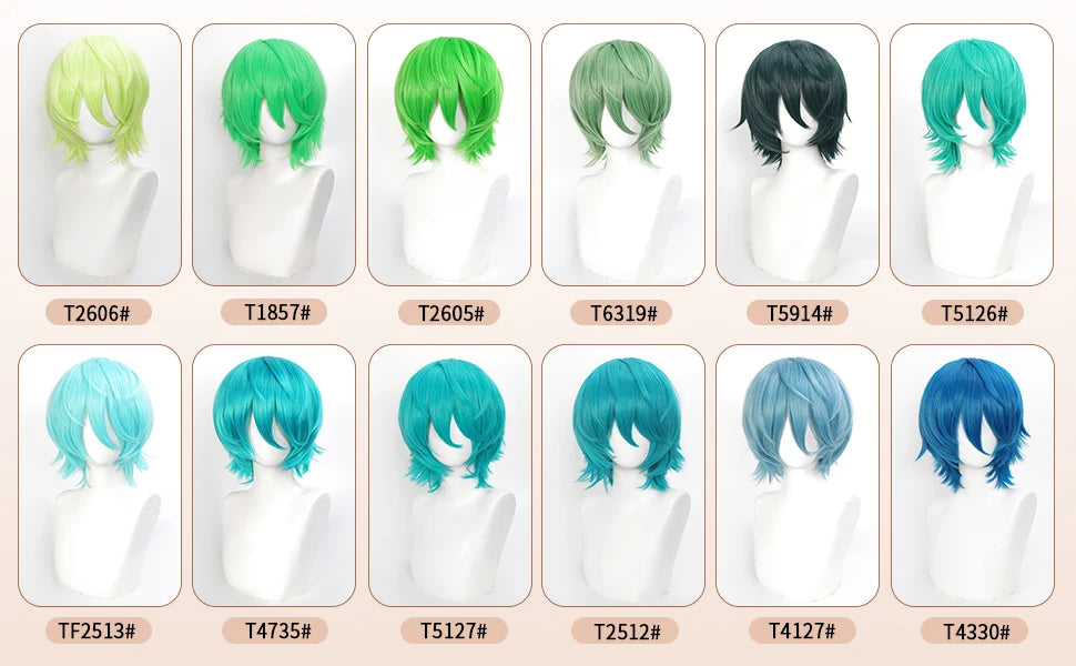 Short Wavy Bob Synthetic Wig with Air Bangs Heat Resistance Shoulder Length Curled 14inch Wigs for Daily Use Cosplay for Women