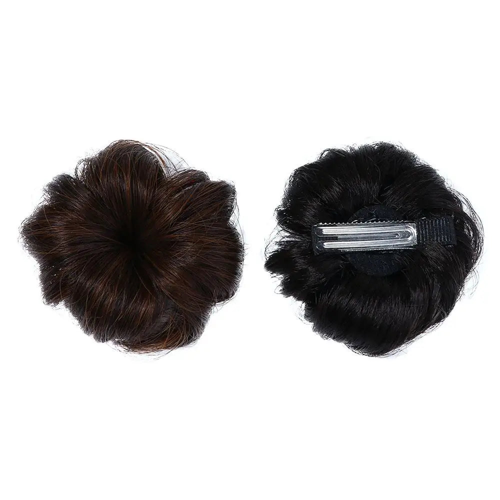 Children Toddler Cute Female Synthetic  Headwear Short Curl Chignon Baby Hair Wig The Tide Girl Wig Ball Head Hairpin