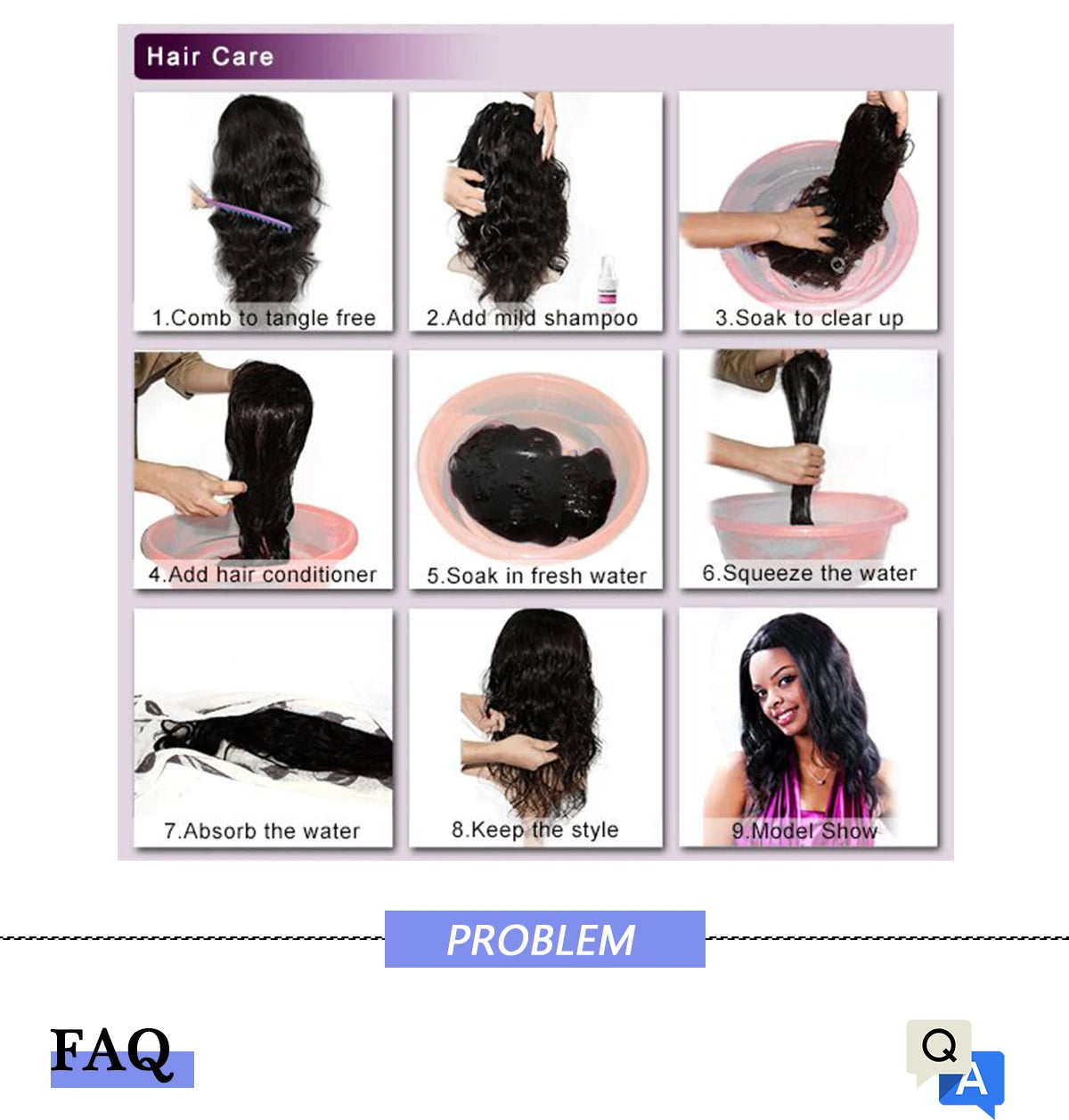 Synthetic 2Pcs Straight Ponytail With Elastic Hair Tie Colorful Braiding Ponytail Hair Extensions Hair Accessories For Women