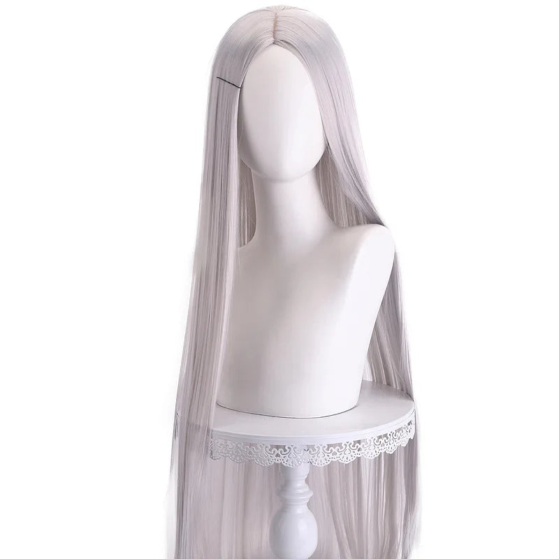 40 inch colored anime long straight center split bangs women's synthetic wig suitable for holiday parties, Halloween ball role-p