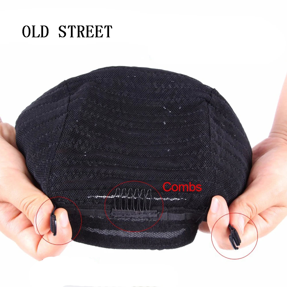 1PCS Black Super Elastic Cornrow Wig Cap for Weave Crochet Braided Hair Top Selling Weaving Braid Wig Net for Making Wigs